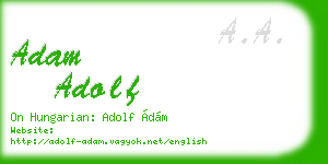 adam adolf business card